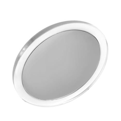 BIUDECO lente d'ingrandimento specchio da viaggio per uso quotidiano specchio cosmetico specchio per il trucco a lato singolo specchio da viaggio compatto bicchiere di plastica bianca