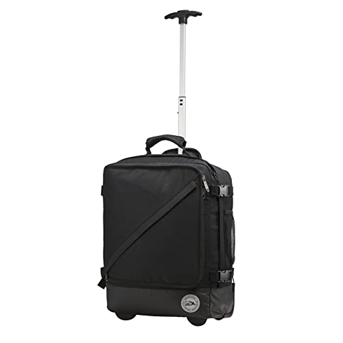 Cabin Max Greenwich 45x36x20 Hybrid Trolley Zaino con Ruote (Nero 30L 45 x 36 x 20 cm)