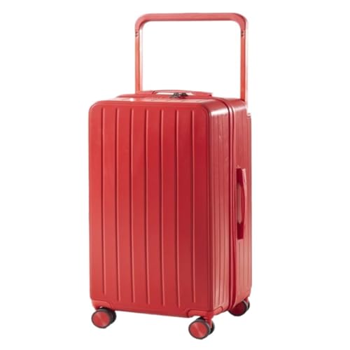 DWZXL Valigia Scatola For Carrello Portabagagli Nuovo Stile Forte E Durevole Password Personalizzata Scatola For Password For Valigia Con Ruota Universale Valigie(Red,24in)