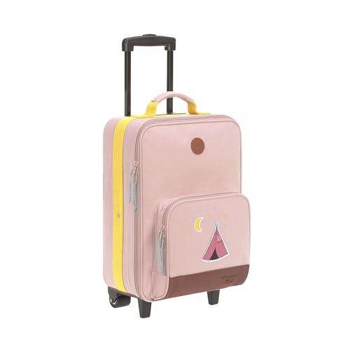 LÄSSIG Valigetta da viaggio per bambini con asta telescopica e ruote per bagaglio a mano/Trolley per bambini Adventure Tipi