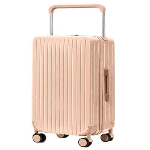 JHMYOB Valigia Semplice Valigia Trolley Larga Da Donna, Valigia Con Ruota Universale, Casella Password, Valigia Da Alloggio Maschile Valigia Trolley(Pink)