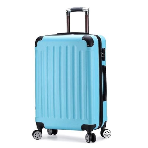 BMDOZRL valigia Trolley da 20 pollici con grande capacità e ruote universali for viaggiare e ridurre il peso della valigia valigia trolley(Azul)