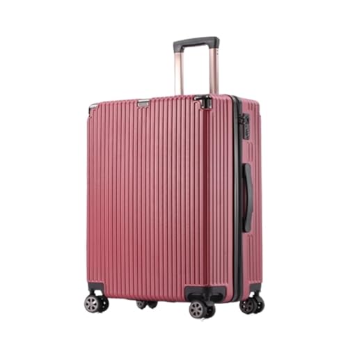 DWZXL Valigia Valigia Robusta E Ispessita, Valigia Trolley Da Lavoro, Cerniera Antideflagrante, Valigia Con Rotelle Silenziose Valigie(Red,26in)