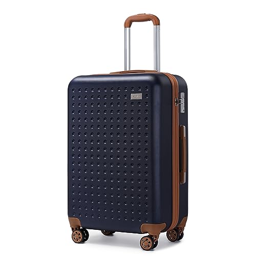 Kono Valigia Grande da 76cm Trolley Bagaglio Rigida e Leggero Valigie con TSA Lucchetto e 4 Ruote Girevoli (Marina Militare)