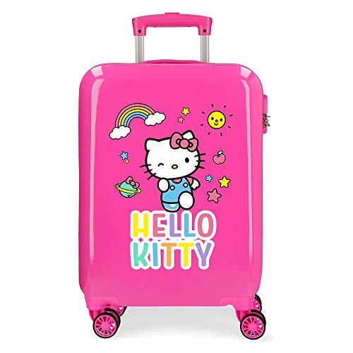 Hello Kitty You Are Carino, Valigia Da Bambina, Rigida 55 Cm (Fuchsia), 38x55x20 cm