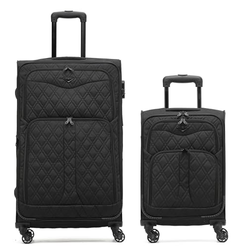 Flight Knight Lightweight 4 Wheel 800D Soft Case Suitcases Anti Crack Cabin & Hold Luggage Options Approved For Over 100 Airlines Including easyJet, BA & Many More!