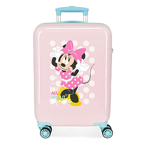 Disney Minnie Play All Day Valigia da cabina rosa 38 x 55 x 20 cm Rigida ABS Chiusura a combinazione laterale 34 L 2 kg 4 ruote doppie attrezzature a mano