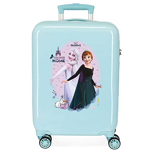Disney Frozen Arendelle Is Home Valigia da cabina blu 38 x 55 x 20 cm rigida ABS chiusura a combinazione laterale 34 l 2,66 kg 4 ruote doppie bagaglio a mano