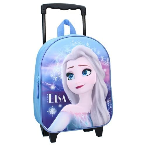 mybagstory - Trolley - Frozen - Bambino - Scuola - Primaria - Asilo nido - Asilo nido - Asilo nido - Borsa scuola per ragazza - Misura 32 cm - Cinghie regolabili - Ruote