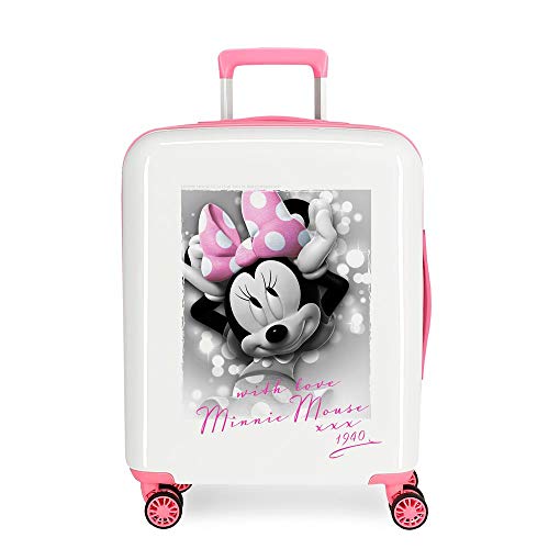 Disney Minnie Style Trolley cabina Multicolore 37x55x20 cms Rigida ABS Chiusura a combinazione numerica 38.4L 2,9Kgs 4 doppie ruote Bagaglio a mano