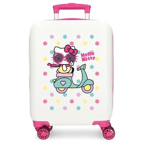 Hello Kitty Girl Gang Valigia da cabina rosa 33 x 50 x 20 cm Rigida ABS Chiusura a combinazione laterale 28,4 L 2 kg 4 ruote doppie bagaglio a mano, Rosa, Valigia cabina