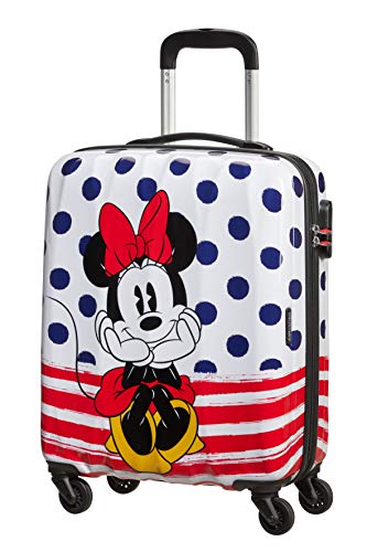 American Tourister Disney Legends - Spinner S, Bagaglio per bambini, 55 cm, 36 L, Multicolore (Minnie Blue Dots)