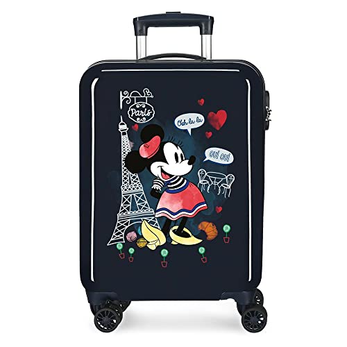 Disney Minnie Around The World, Bagagli Per Bambina, Blu Navy, 38x55x20 cms