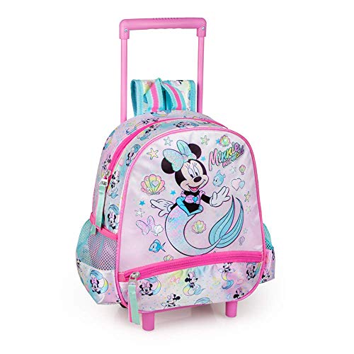 Zaino Asilo con Trolley Minnie Mouse 2 Ruote Manico ALLUNGABILE-31216C