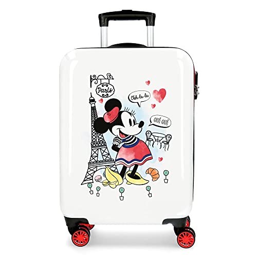 Disney Paris, Trolley Rigido Cabina 55m Ragazza, Bianco (White), 38x55x20