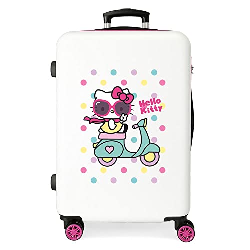 Hello Kitty Girl Gang Valigia Media per Bambini, 68 cm, Bianco