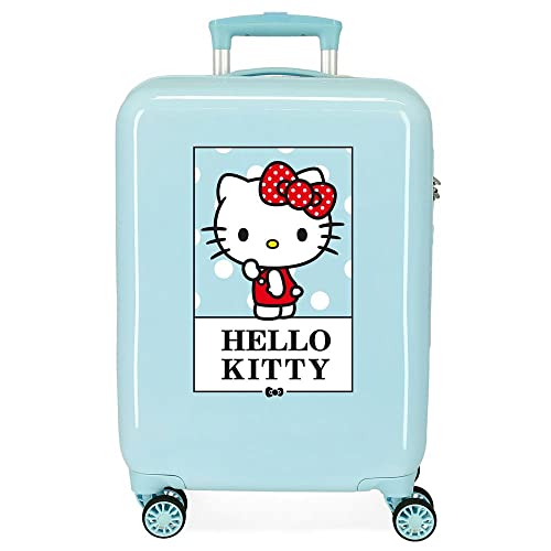 Hello Kitty Bow of Bagagli- Bagagli per bambini, 38x55x20 cms, Turchese