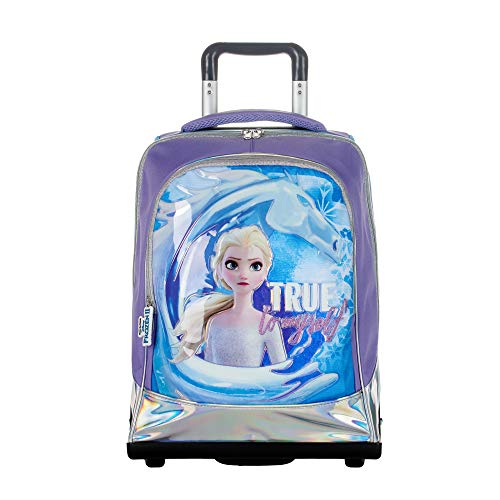 Auguri Preziosi Frozen Zaino Scuola Elementare Bambina, Zaino Trolley con Schienale e Spallacci Imbottiti, Carrello con Ruote Rinforzate, Giochi Preziosi