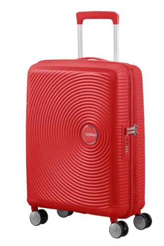 American Tourister Soundbox - Spinner 55/20 Tsa Exp, Valigia Espandibile, S (55 cm - 41 L), Rosso (Coral Red)