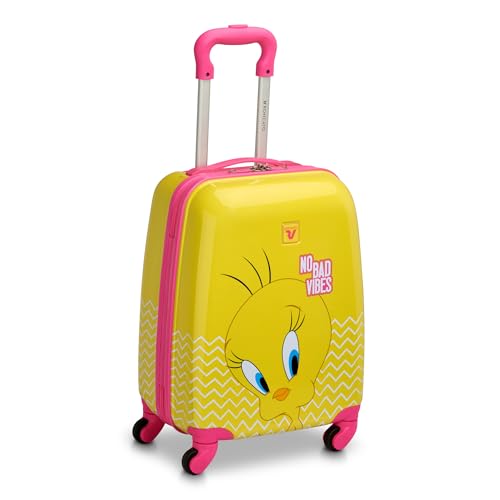 RONCATO Valigia Trolley Looney Tunes Tweety Giallo - Bagaglio trolley per bambini dai 2 ai 5 anni dimensione - 44x31x20