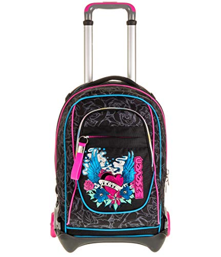 Seven TROLLEY NEW JACK - LEFLEUR - Nero - Zaino SGANCIABILE e LAVABILE - 35 Lt - Scuola e viaggio