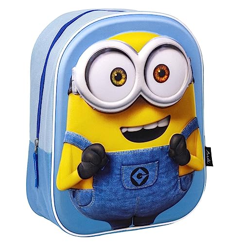 CERDÁ LIFE'S LITTLE MOMENTS Zaino di Scuola dei Minions, Borsa Unisex Kids, Multicolore, Standard