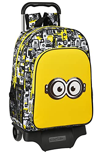 SAFTA Minions, Bianco/nero/giallo, 330x140x420 mm, Zaino 313L